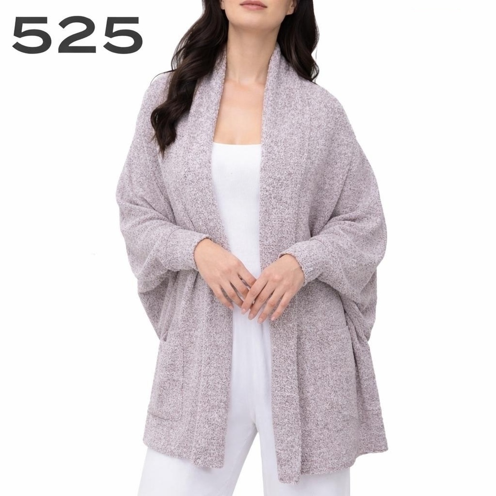 525 Women's M Cozy Wrap Light Heather Gray H0477